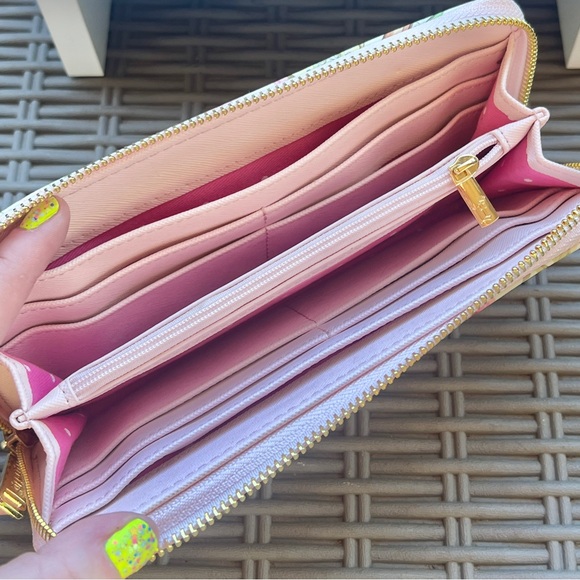 EUC Loungefly Disney Belle beauty and the beast floral aop wallet - Picture 3 of 3